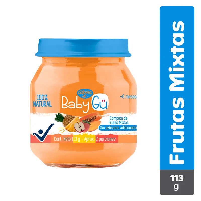 Compota Alpina Baby Gu Frutas Mix 113 g