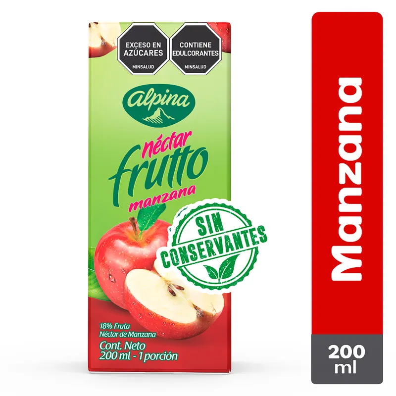 Nectar Alpina Frutto Manzana 200 mL