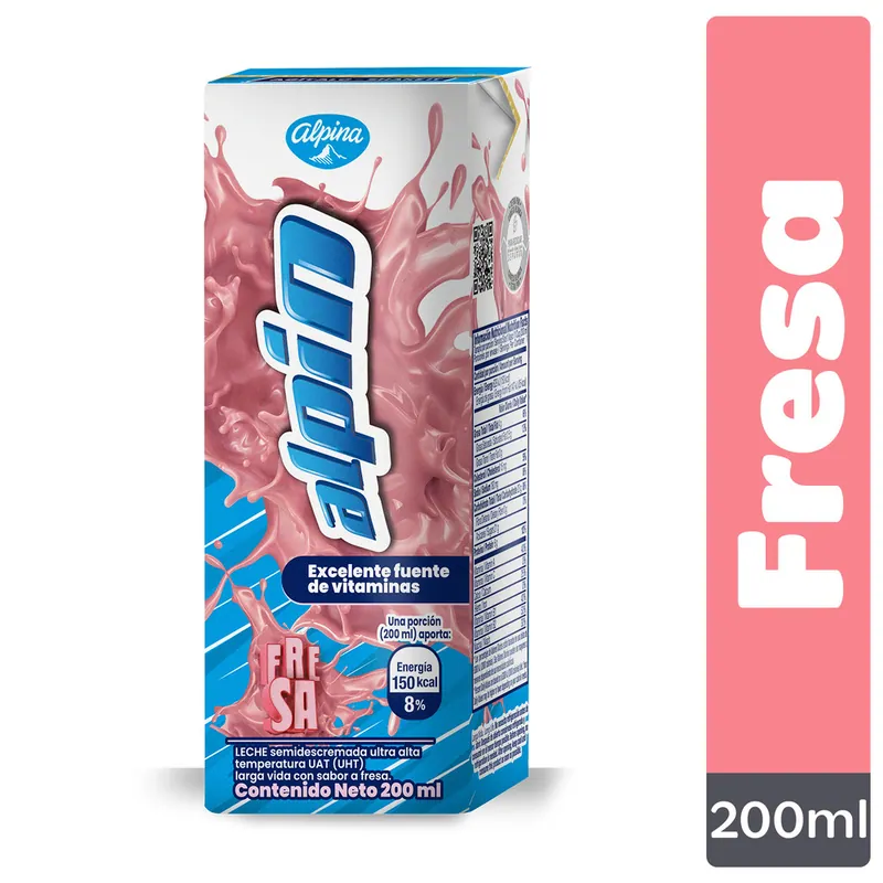 Leche Alpin Fresa 200 mL