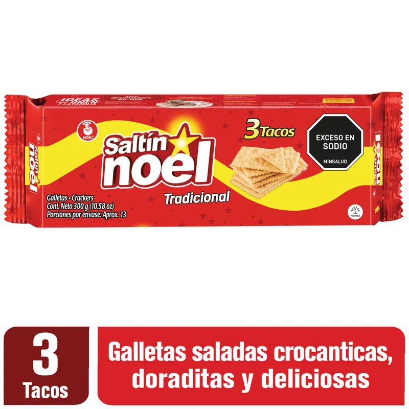 Galleta Saltin Noel Tradicional 3 Tacos