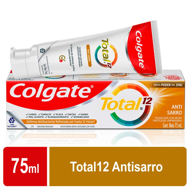 Crema dental Colgate Tot 12 Anti Sarro 75 mL