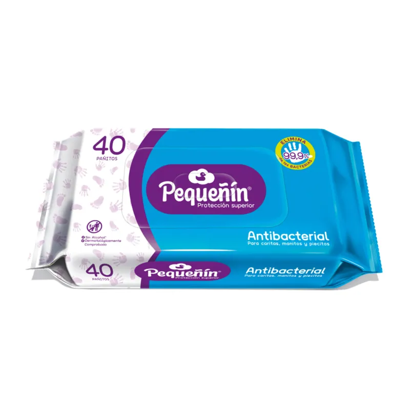 Panitos Hum Antibacterial Pequenin 40 Un