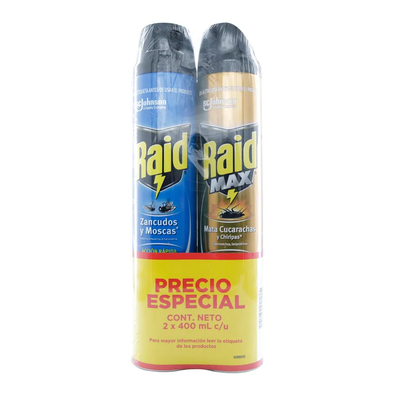 Raid Elim Vol 400 Ml+raid Max 400 mL P E