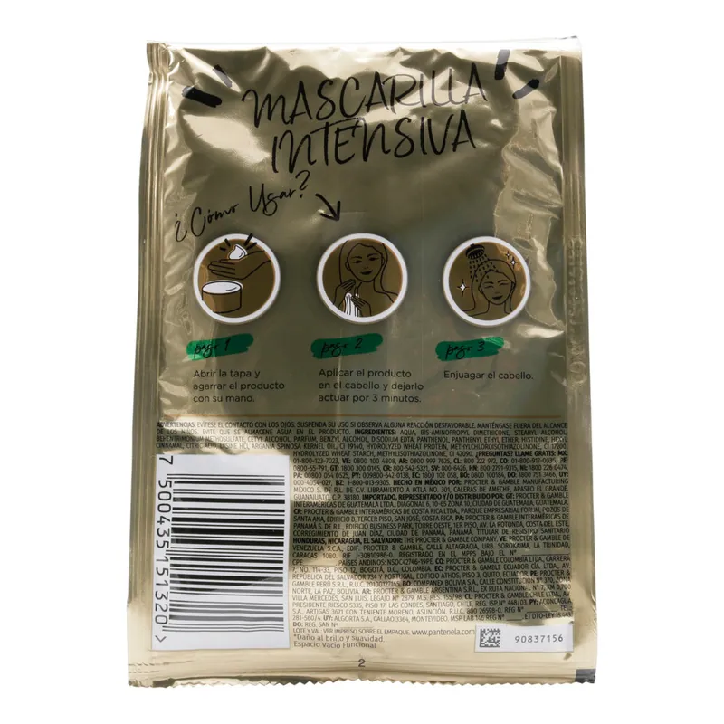 Tra Pantene restauración 3mm 30 mL 8 sobres