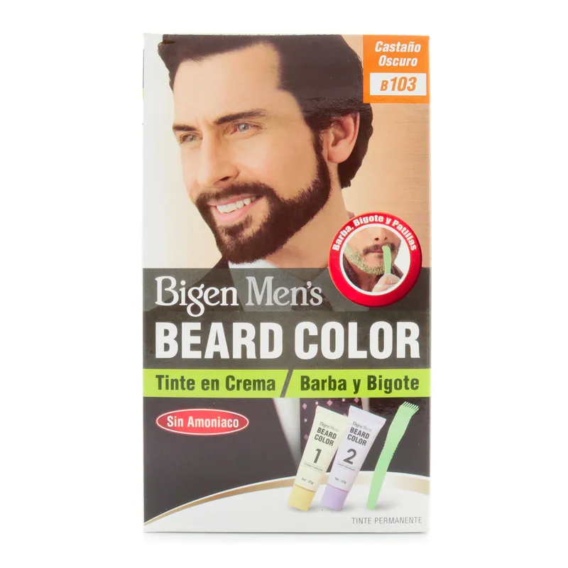 Tinte Bigen Mens Barba castaño Oscu B103