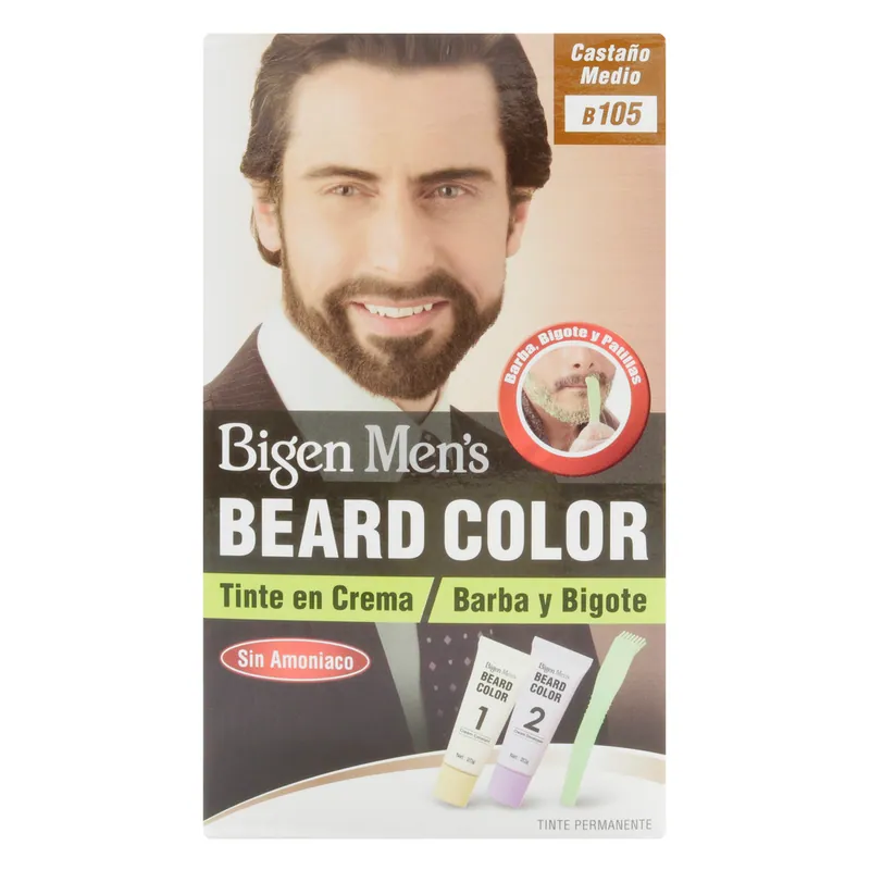 Tinte Bigen Mens Barba castaño Medi B105