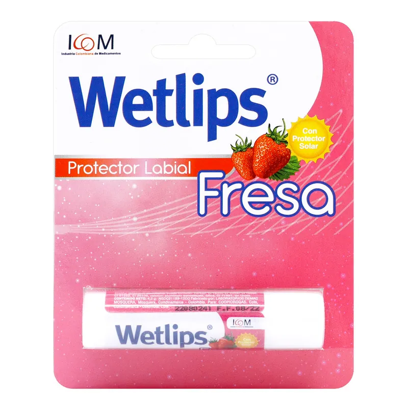 Prot Labial Wetlips Fresa 4.2 g ICOM