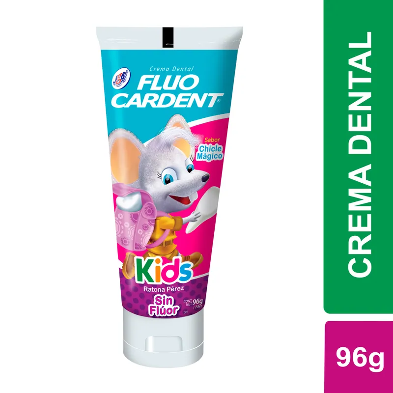 Crema dental Fluoc Kids sin Fluor Raton 96 g