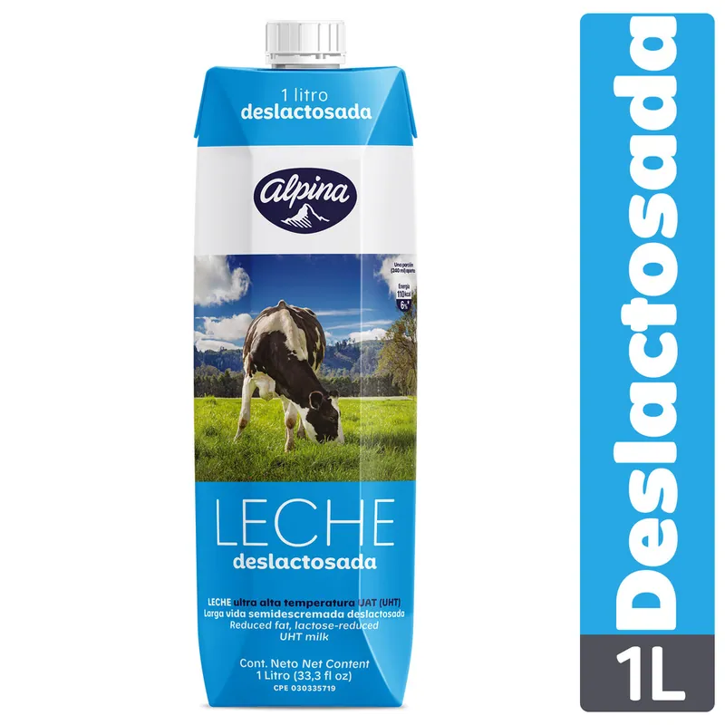 Leche Alpina Deslactosada 1 Litro