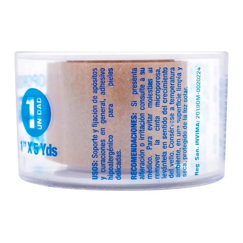 Cinta Micropore Piel Supreme 1x5 Yardas