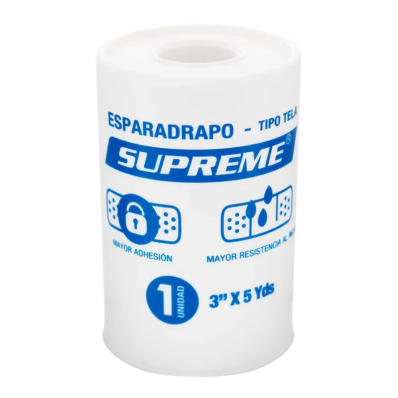 Esparadrapo Tela Blanco Supreme 3x5 Yard