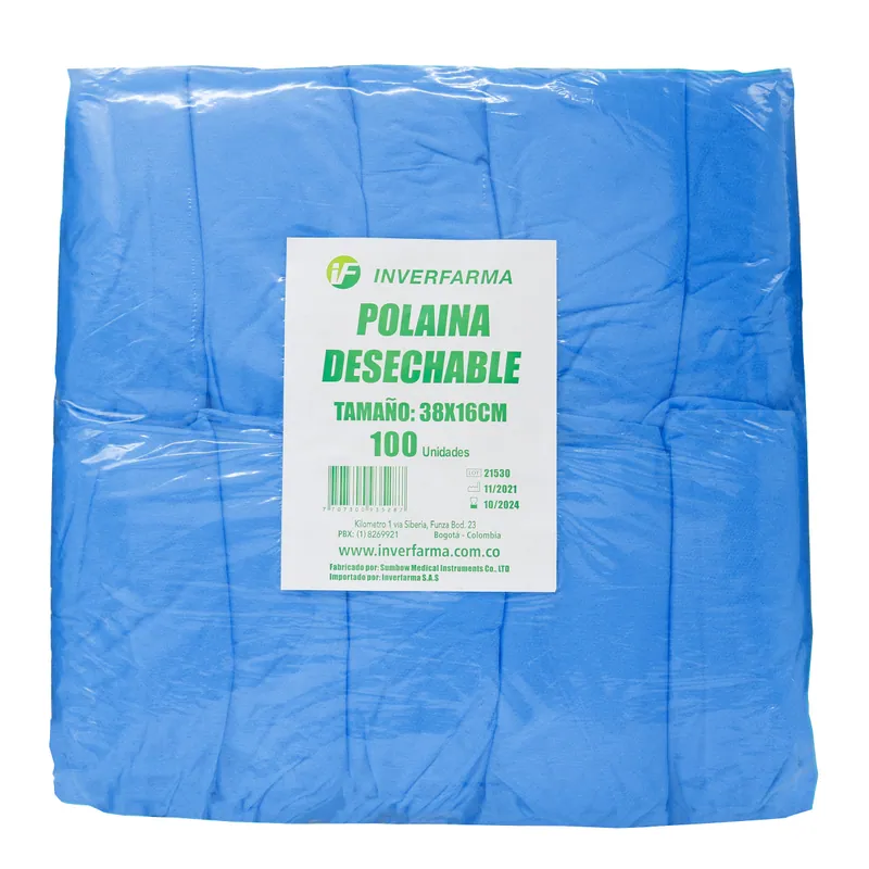 Polaina Desechable 100 Unidades(50p)inverfarm