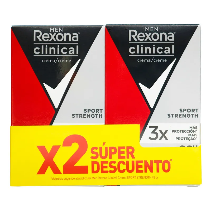 Desodorante Rexona Clinical Sport Cre 48 g S O