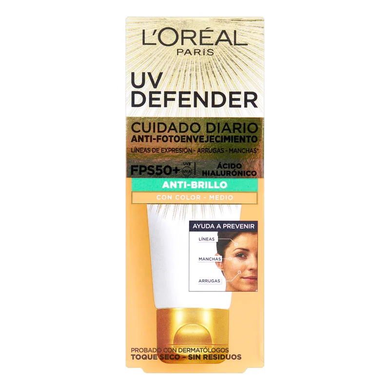 Prot Loreal Uv Def An Br Color Fps50 40 g