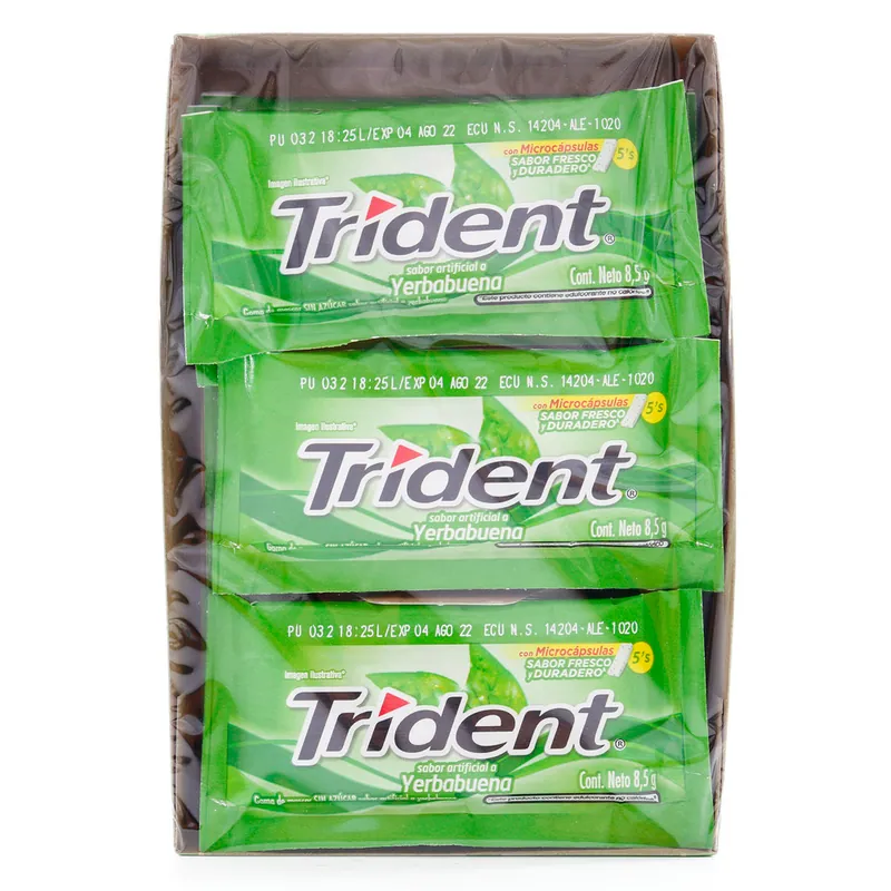 Trident 5s Yerbabpos Display 18 Ud 8.5 g