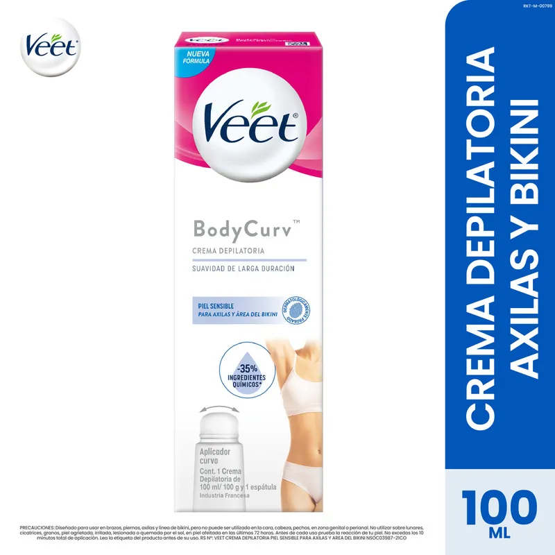 Veet crema Depilat Axilas y Bikini 100 mL
