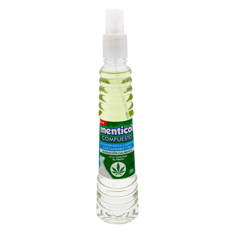 Loc Bifasica Cor Menticol Cannabis 250 mL
