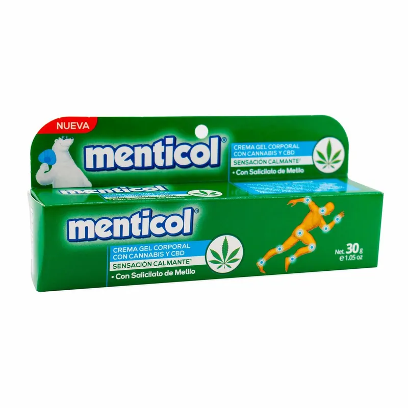 Cre Gel Corporal Menticol Cannabis 30 g