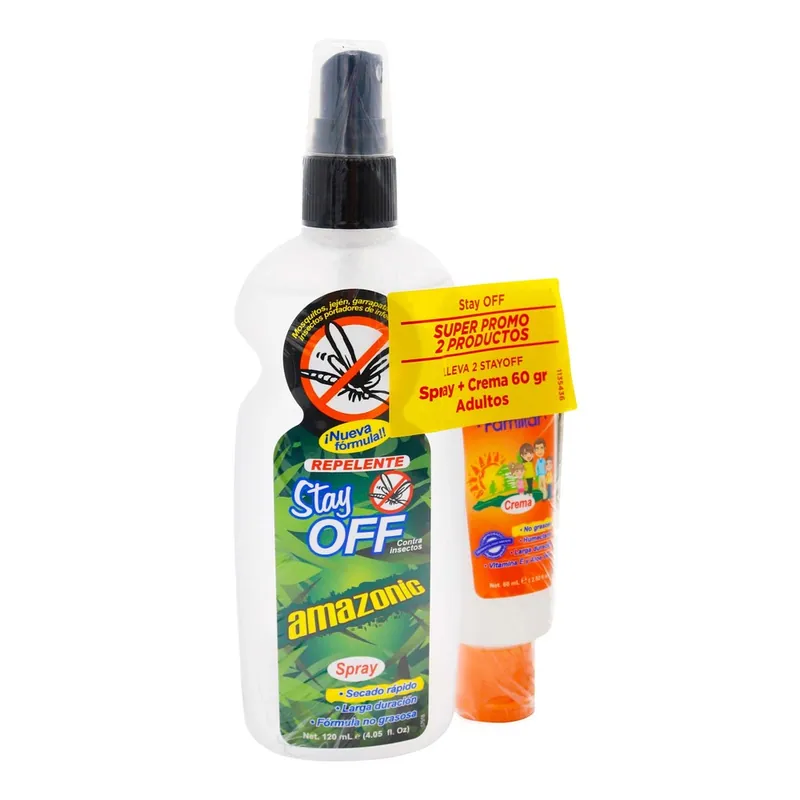 Rep Stay Off spray Amazon 120 Ml+cre 60 g