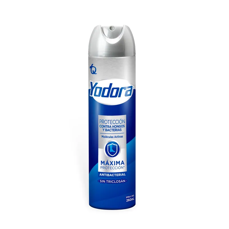 Desodorante Yodora spray pies Antibacterial 260 mL