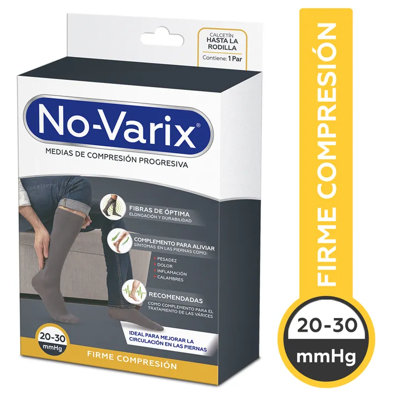 Calc Novarix Hombre 20-30mmhg Azul T M