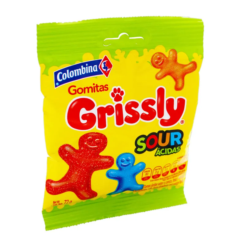 Gomas Grissly Sour 72 g