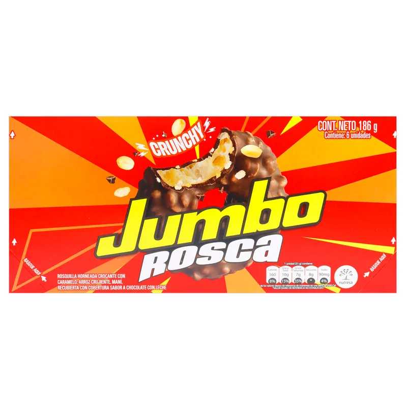 Choc Jumbo Rosca 6 unidades 31 g