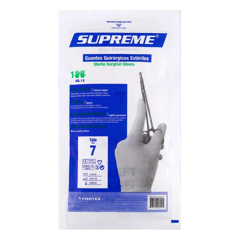Guantes Quirurgicos Esteril Supreme T 7