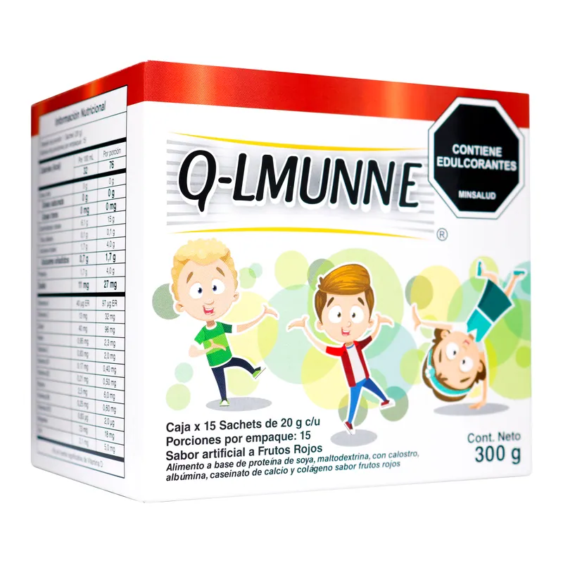 Q-Lmunne Frutos Rojos Caja x 15 sobres ICOM