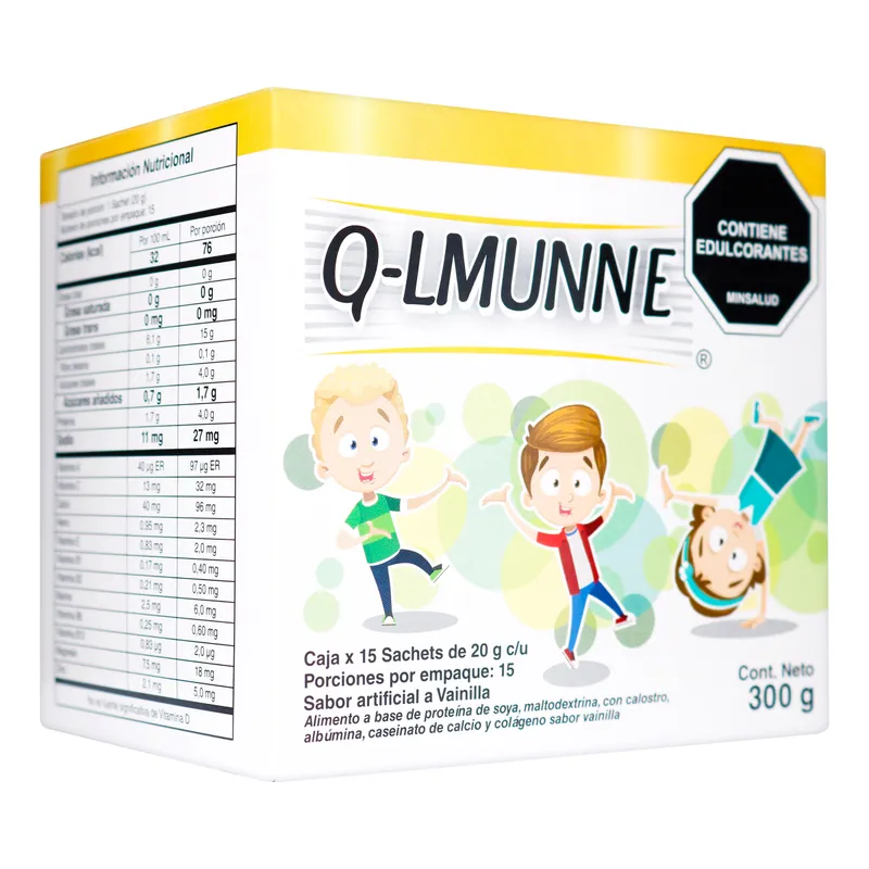 Q-Lmunne Vainilla Caja x 15 sobres ICOM