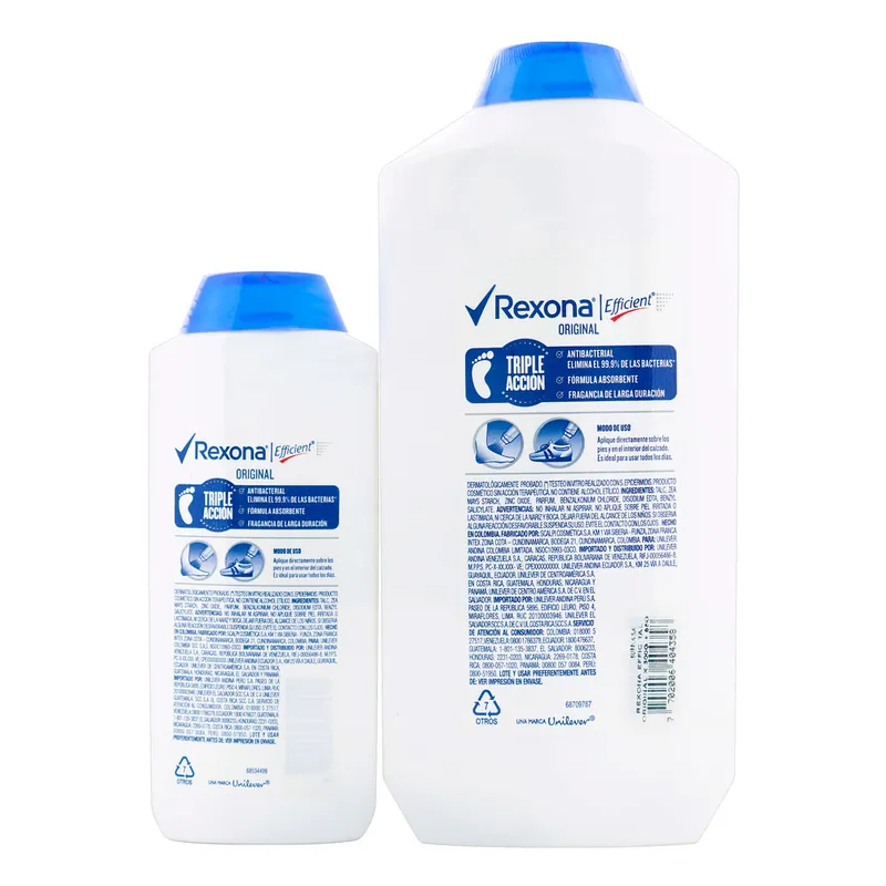 Talco Rexona Eff Orig 300 G+tal 85 g S O