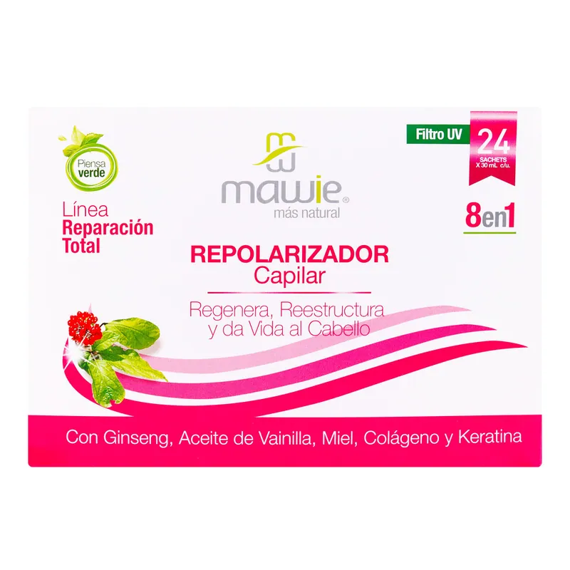 Repolarizador Capilar Mawie 30 mL 24 sobres