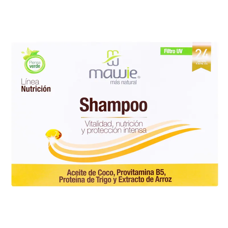 Champú nutrición Mawie 30 mL 24 sobres