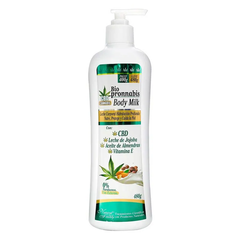Biopronnabis Body Milk Pag 400 Ll 480 g