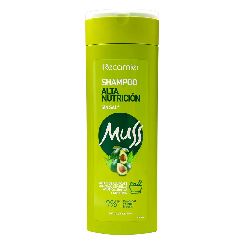 Champú Muss Alta nutrición 400 mL