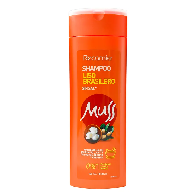 Champú Muss Liso Brasilero 400 mL