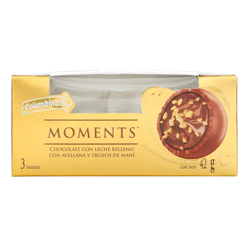 Chocolate Moments 42 Gramos 3 unidades