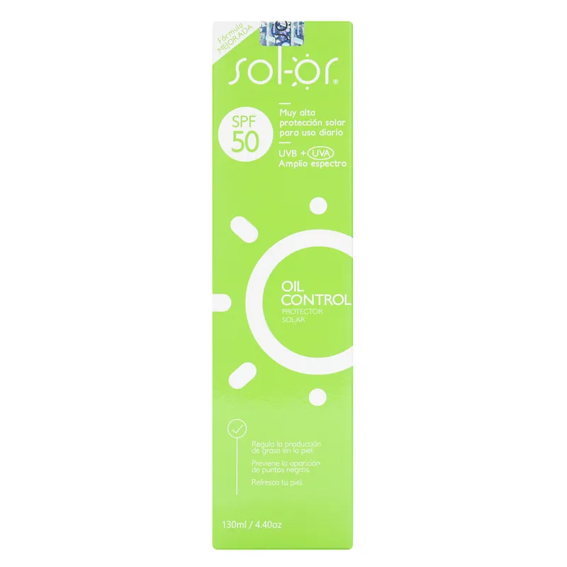 Bloq Sol-Or Oil Control frasco 130 mL