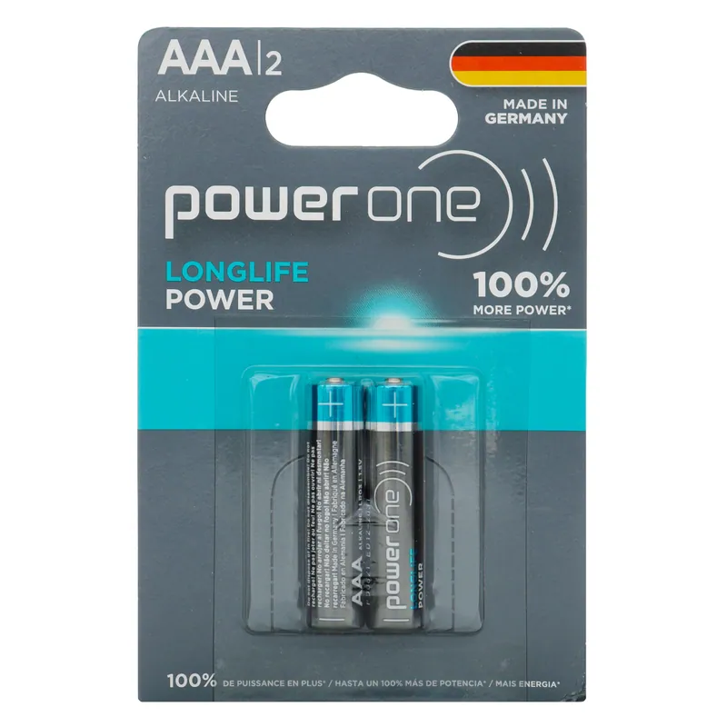 Pila Power One Alkalina Aaa 2 unidades
