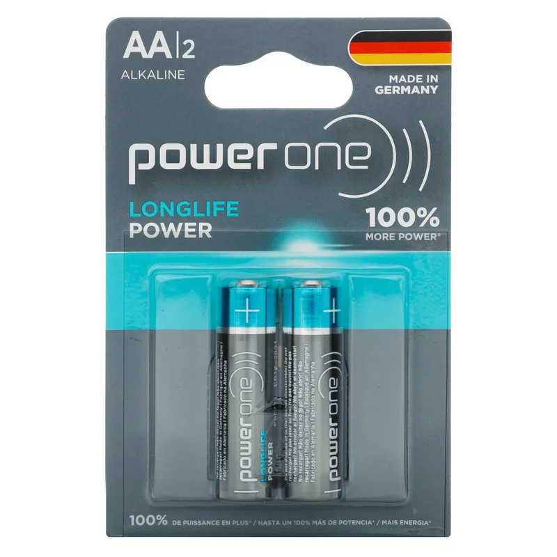 Pila Power One Alkalina Aa 2 unidades