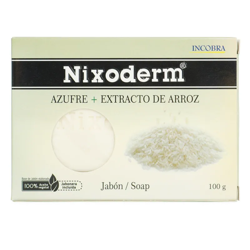 Jabon Nixoderm Azufre Extrac Arroz 100 g
