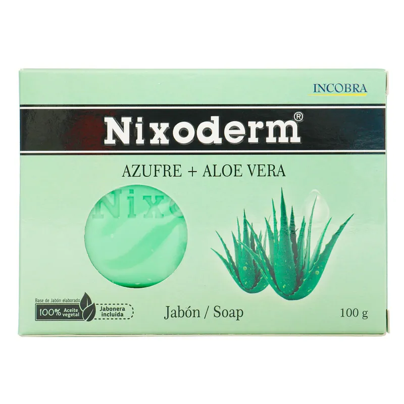 Jabon Nixoderm Azufre Aloe Vera 100 g