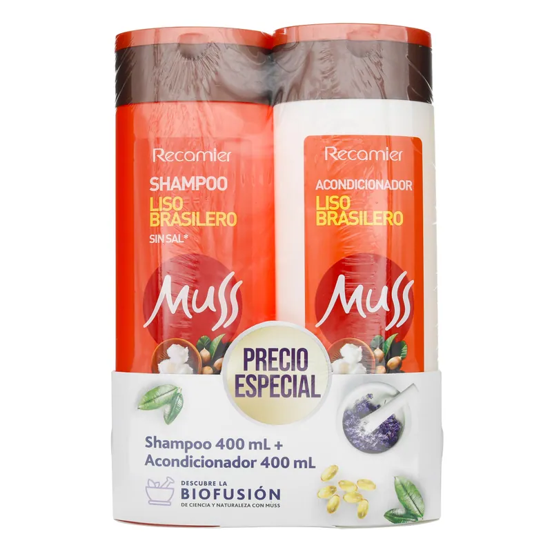 Champú Muss Liso C Ext 400 mL + Aco 400 mL