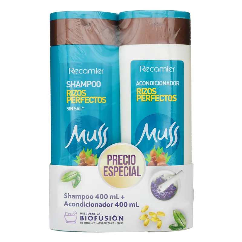 Champú Muss Rizos Perf 400 mL + Aco 400 mL