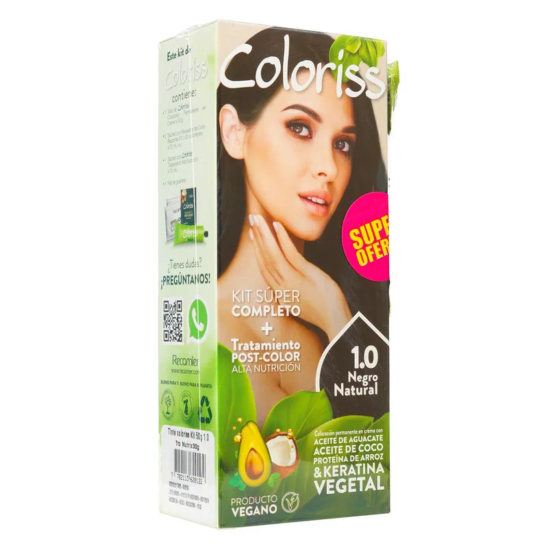 Coloris Kit 10 Negro Natur+trat 30 g