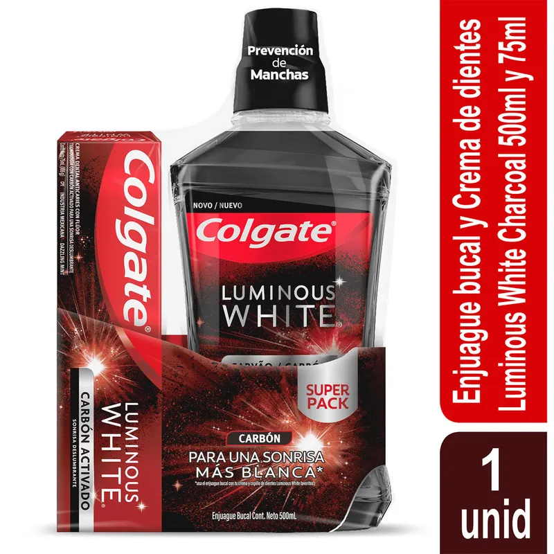 Enj Colgate L Carb 500 Ml+cre L Carb 75 mL