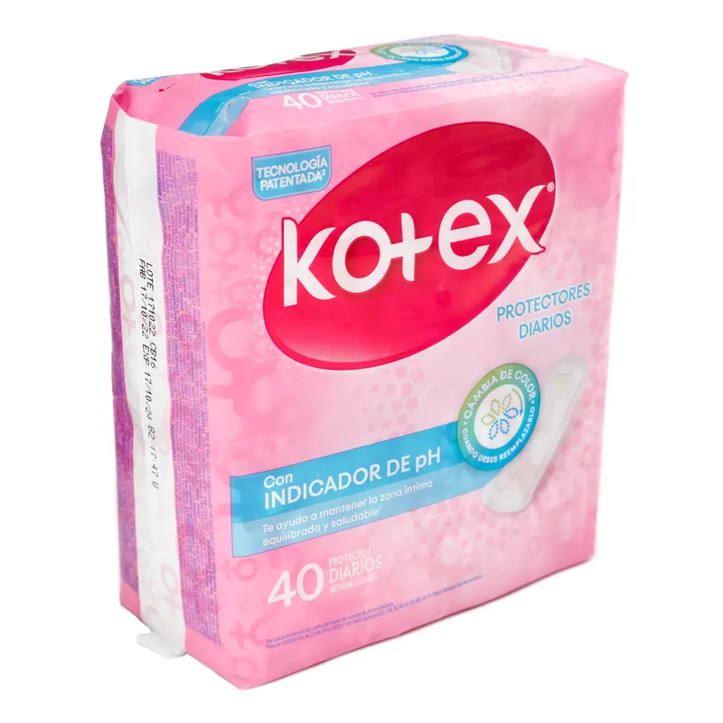 Prot Diarios Kotex Indicador PH 40 unidades