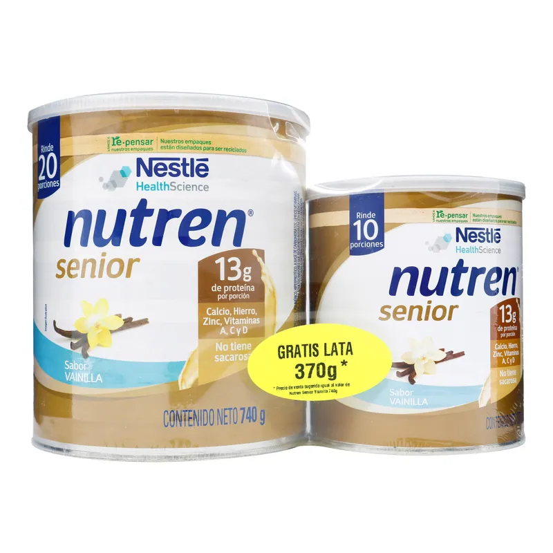 Nutren Senior Vainilla 740 g gotas 370