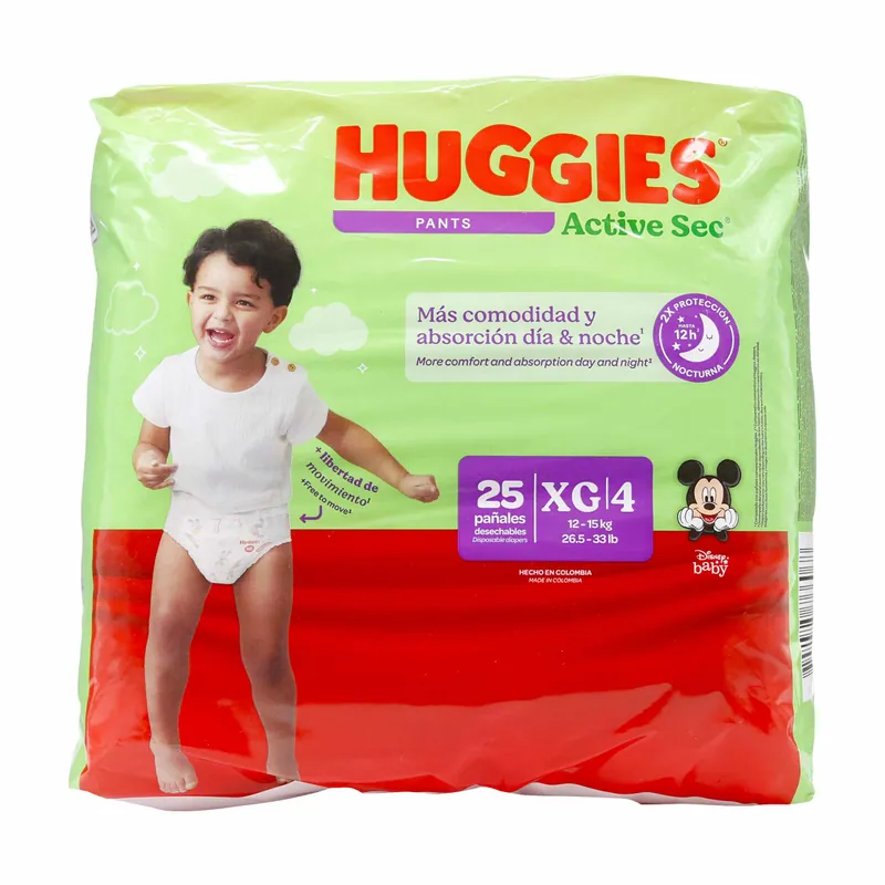 Pan Pants Hug Acti Sec Et 4 Xg 25uds