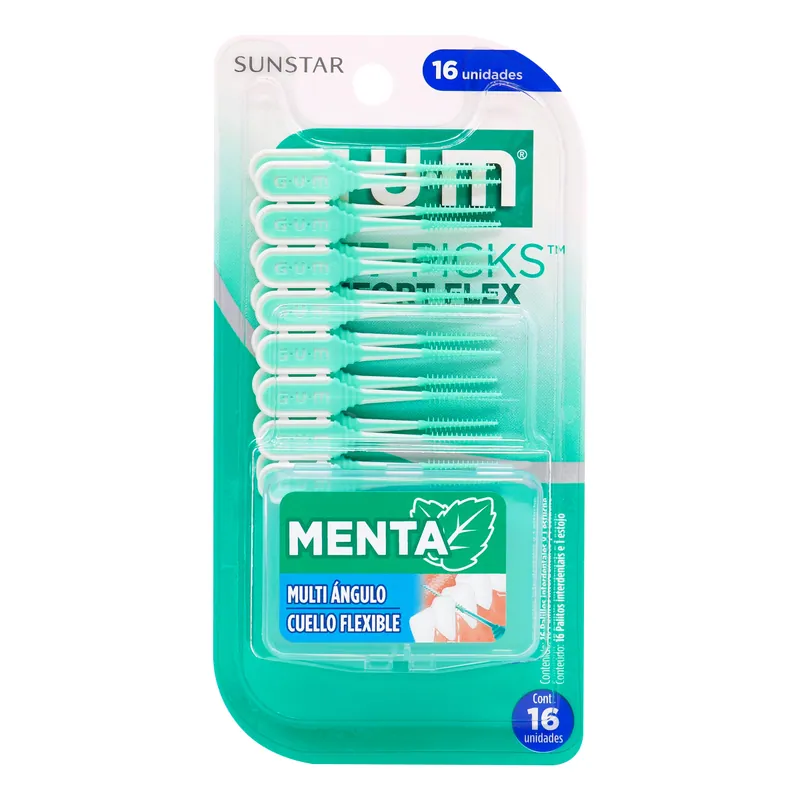 Cepillo Inter Gum Flexible Menta 16 unidades